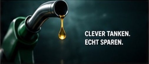 Zapfpistole mit Tropfen – Clever tanken. Echt sparen.