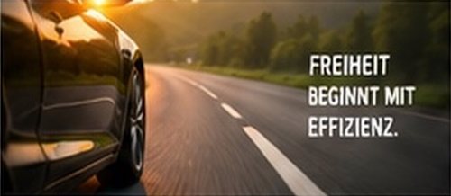 Auto auf der Landstraße – Freiheit beginnt mit Effizienz.